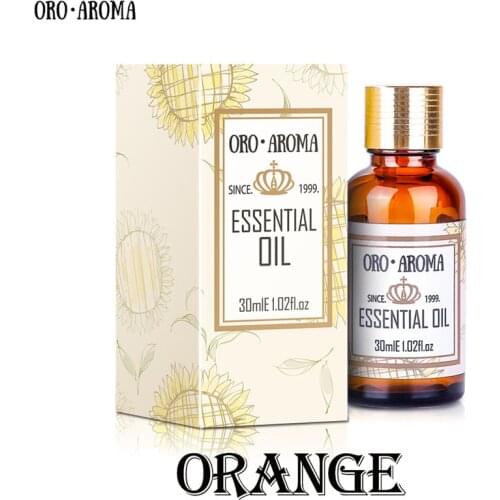 Famous brand oroaroma natural aromatherapy orange oil Moisturizer Skin Digestion Promote Vitamin c Comfort orange Essential oil