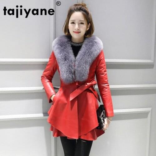 Fox Coat Fur Real Genuine Leather Jacket Autumn Winter Coat Women Clothes 2021 Korean Vintage Sheepskin Coat Windbreaker ZT3744