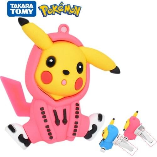 Pokemon Kawaii Cartoon Pikachu Car Air Conditioning Air Outlet Fragrance Pendant Pokemon Car Decoration Toy