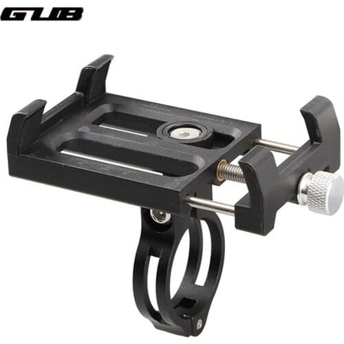 GUB Aluminum Universal Bicycle Phone Mount Holder MTB Mountain Bike Motorcycle Handlebar Clip Stand for 3.5" to 7.5" Smartphones