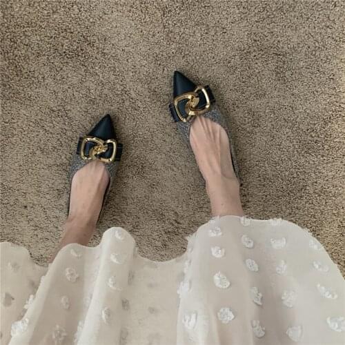 2021 Summer Fashion Women Pointed Toe Slipper Nude White Square Low Heels Outsides Ladies Slides Luxury Brand Beach Mules Shoes