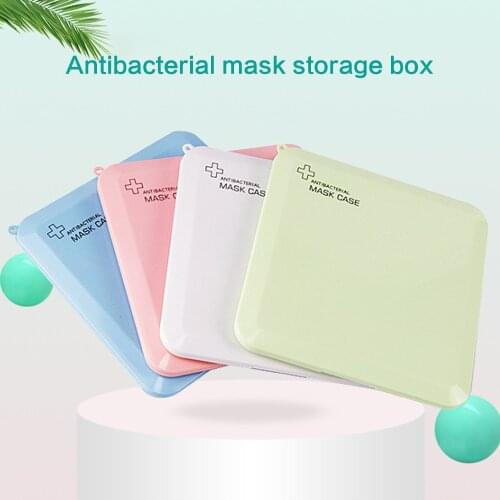 1PC Portable Folding Mask Storage Box Organizer for cosmece Carrying Disposable Mask Dust Removal Bag Storage Items Protective