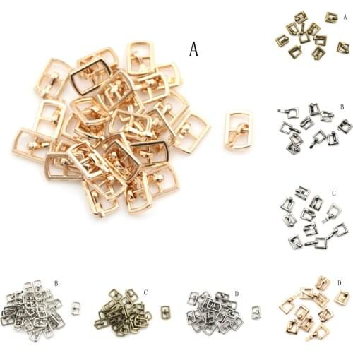 10pcs 4.5MM Diy shoes word buckle For doll accessories mini ultra-small Japanese word buckle belt buckle