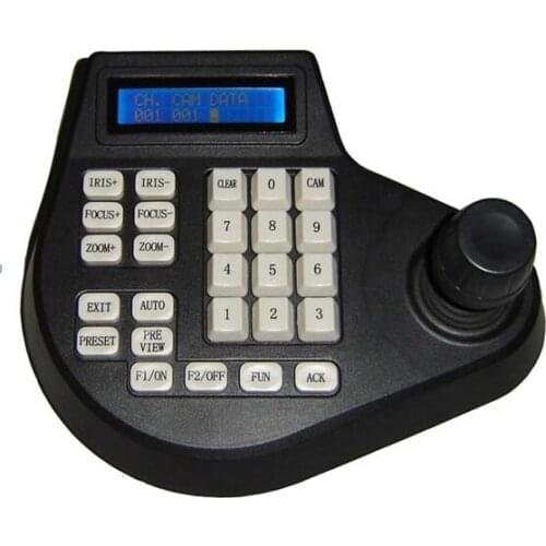3 Axis 3D Dimension Joystick CCTV Keyboard Controllers for PTZ Speed Dome Camera Support AHD\CVI\TVI/CVBS