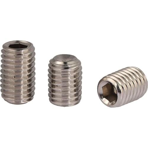 304 A2 Stainless steel Hex Hexagon Socket Allen Cup Point Grub Screw Set Bolt M1.6 M2 M2.5 M3 M4