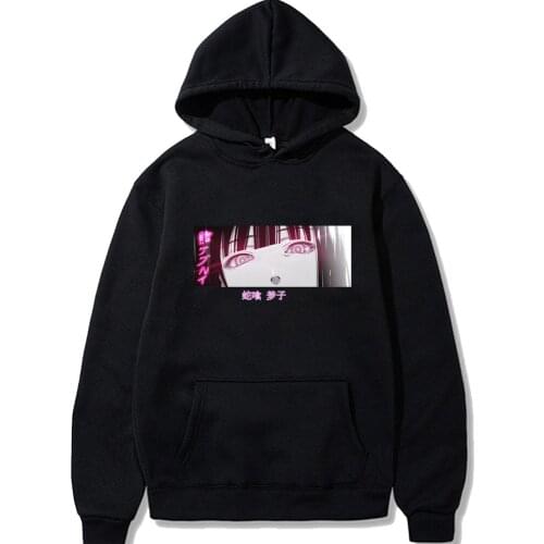 Anime Kakegurui Tshirt Yumeko Jabami Eyes Printed Men/women Hoodie Long Sleeve Sweatshirt
