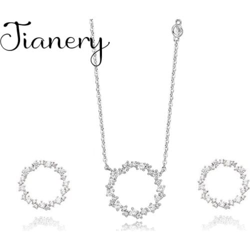 Boho Jewelry Sets Fashion Long Chains Circle Round Necklaces Earrings for Lady Wedding Bridal 2020