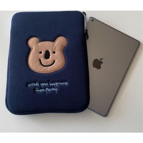 Tablet Sleeve 11 Inch for iPad Pro 11'' 10.5'' Air 1 2 3 4 Shockproof Cartoon Bear Handbag Tablet Case for iPad Samsung Huawei