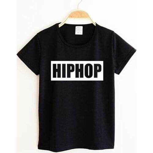 Hiphop print Kids tshirt Boy Girl t shirt For Children Toddler Clothes Funny Tumblr Top Tees Drop Ship CZ-27