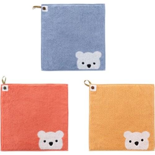 Children Towels Baby Face Towel Hangable Hand Towel Kids Soft Cotton Towels 24BE