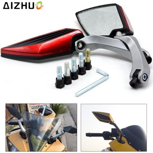 For Suzuki GSR 600 750 V-Strom 1000 650 Swish Hayate Motorcycle Rearview Mirror Moto Accessories Universal Plastic Rear Mirrors