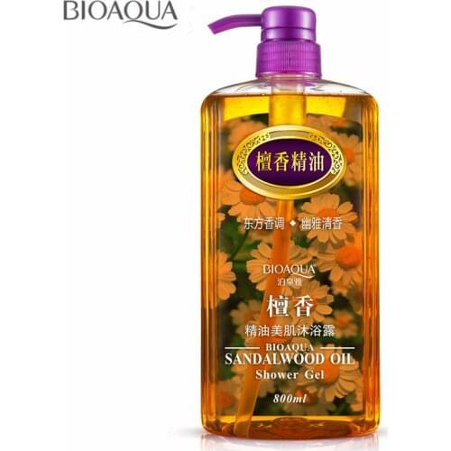 Sandalwood Essential Oil Shower Gel Body Skin Whitening Exfoliating Moisturizing Nourishing Beauty Body Lasting Fragrant Gels