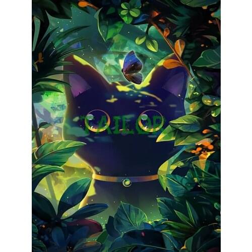 Full square Home Decor Gift Cuadros haft diamentowy diamond painting 5D kit set Cross stitch animal cat 3D Mosaic art colours 55