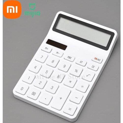 Xiaomi Mijia KACO LEMO Desktop Calculator Photoelectric Dual Dive 12 Number Display Intelligent Shutdown xiaomi calculator