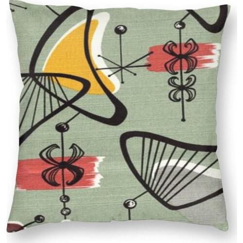 Eames-Era Atomic Inspired 5 Dakimakura Pillow Case Pillow Cover Pillowcase Pillowcase 40x40 Anime Pillow Case