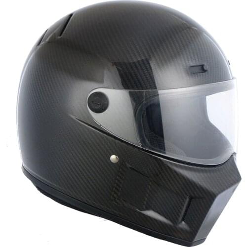 2020 New Retro cruise helmet, imported carbon fiber four season anti fog racing helmet