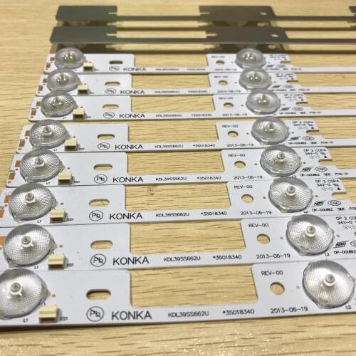 New 20 Pieces*4 LEDs*6V LED strips working for TV KDL39SS662U 35018339 KDL40SS662U 35019864 326mm