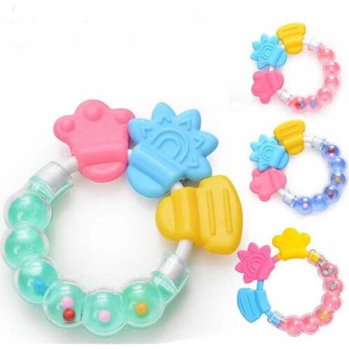 Teether Bead Toy Silicone 1 Baby Pvc Free 3 - 12 Months Round Good Trade Chew Gift Battle A2001 Single Loaded