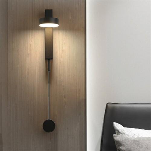 Modern LED Wall Lamp Indoor Bedroom Bedside Light Nordic Wall Light Dimmable Design Golden Wall Sconce For Dining Living Room