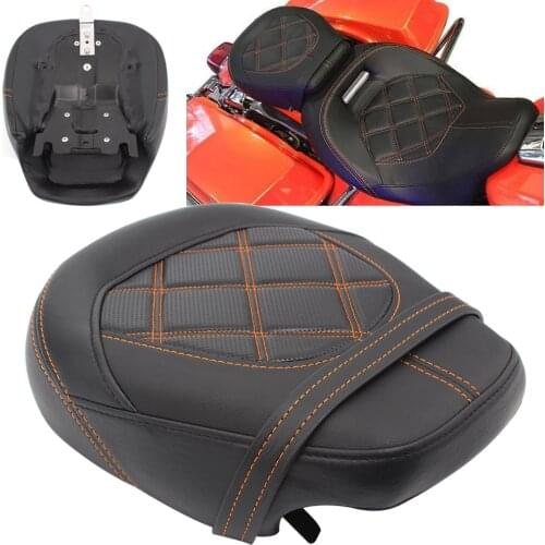 Motorcycle Rear Passenger Pillion Seat Backrest For Harley Touring Road King CVO Street Electra Glide 2009-2020