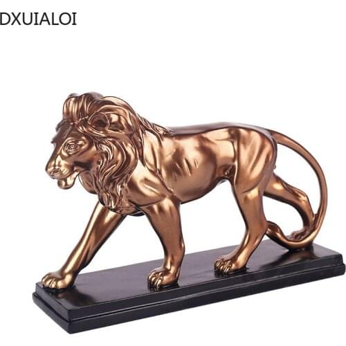 DXUIALOI Creative Animal Three-dimensional Sculpture Decoration Resin Crafts Living Room Office Decoration Opening Gift