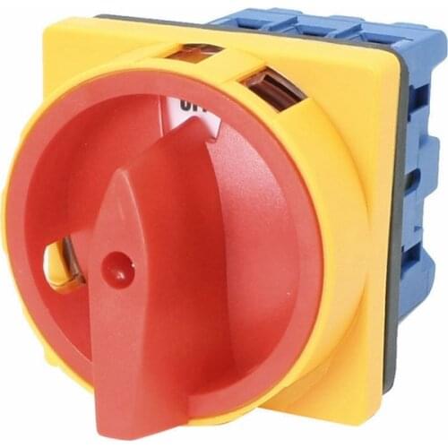 Load circuit breaker switch AC 660V 32A 6 Terminals 3 Poles 3 Phases 3NO 2 Positions On-Off Rotary Cam Changeover Switch