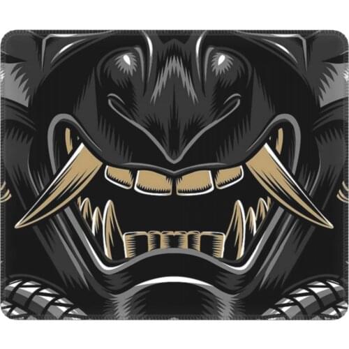Oni Japan Samurai Demon Funny Mouse Pad Lockedge Mouse Mats Rubber Office Home Deco Mat