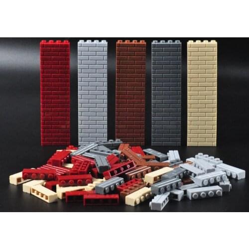 Castle Windows Thick wall Doors Brick bulk Building Blocks 1x4 Dot City Military DIY Accessories Classic Moc Construction Toys