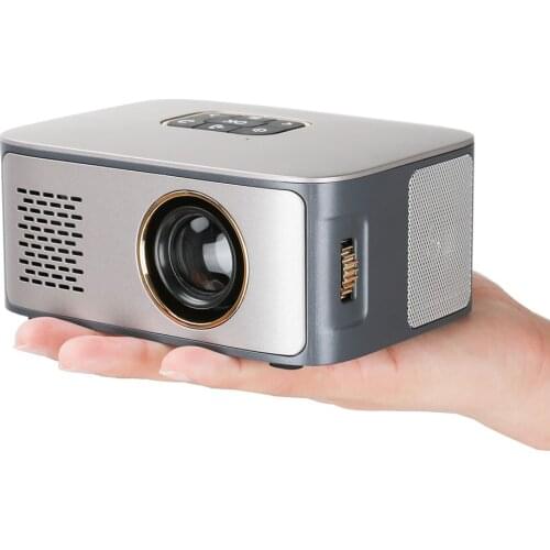 SD40 LCD Projector 500 Lumens 1000:1 Contrast Ratio with HD USB Port HDR10 LED 1080P Home Theater with stereo speakers