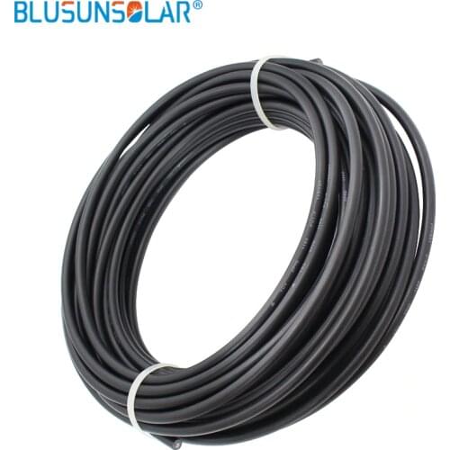 10M Red &10M Black 10AWG 6mm2 Solar Cable PV Cable Wire Copper Conductor XLPE Jacket TUV UL Certifiction EU CN Warehouse