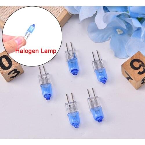 10PCS G4 AC 12V Halogen Lamp JC Type G4 Halogen Light Bulbs G4 Base Clear Halogen inserted beads crystal lamp High Quality