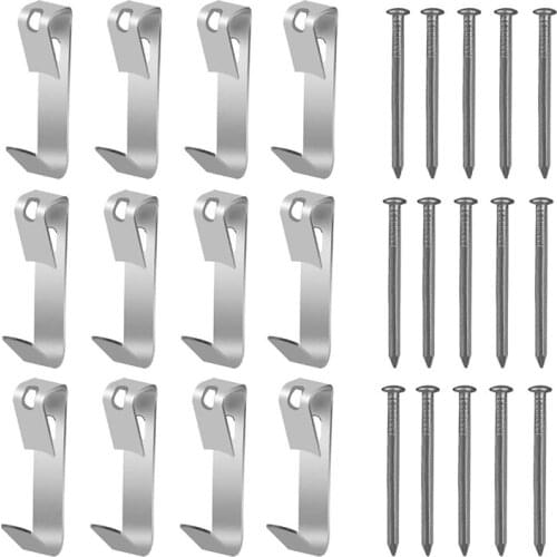 100Pcs Picture Hangers 30Lbs,Photo Frame Hooks with Nails, Picture Hanging Kit for Canvas, Clock, House Decoration