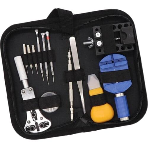 12 PCS Watch Repair Tool Kit Case Opener Spring Bar Tool Set Bonus A Hammer