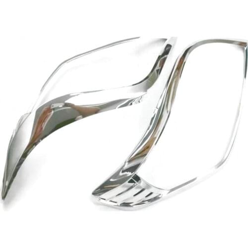 For Toyota Prado J150 2010 2011 2012 2013 ABS Chrome Head Light Cover Trim Front Headlights Trims Car Accessories 2pcs
