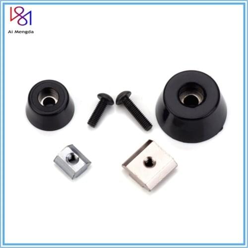 4 Sets 2020/3030 Aluminum Profile Anti-vibration Rubber Landing Mat Feet Antivibration Feet With T Sliding Nut Block Square Nuts