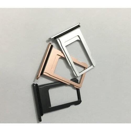 50PCS Sim Card Slot Tray Holder For iphone 6 6s 7 X 8 8 Plus XR XS Max Sim Card Adapter Replacement Part