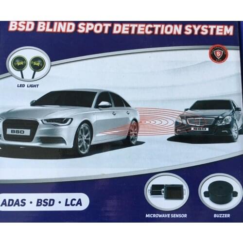 Car Blind Spot Detection Vehicle BSD Microwave Radar Sensor System Track Alarm Warning Light Buzzer Safe Driving detector car