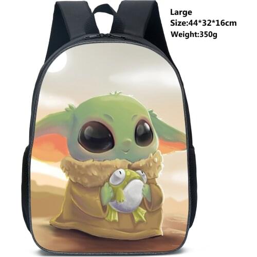 Baby Yoda SchoolBag Backpack Storage Bag Disney Cute Pencil Case Teen Girl Boy Large Capacity Rucksack School Supplies for Gifts