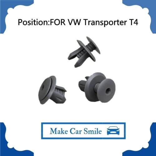 FOR VW Transporter T4 DOOR TRIM PANEL CLIPS X10 GREY SET Interior Door Card & Trim Panel Lining Clips