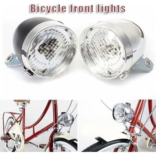 Vintage Retro Bicycle Bike Front Light Bike Headlight with 3 LED 160 Degree Wide Vision Bike Accessory B2Cshop