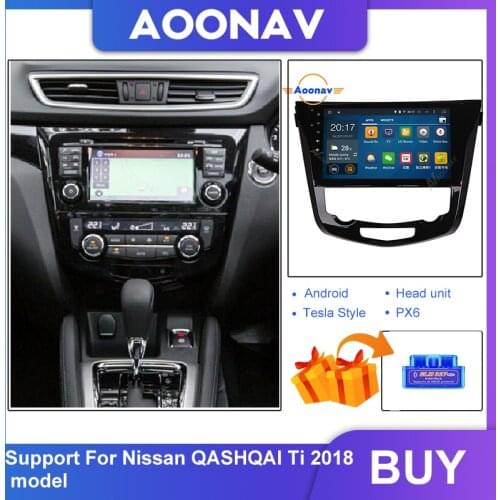 HD touch screen Car multimedia audio Player for Nissan QASHQAI Ti 2018 model Car GPS navigation video radio stereo player