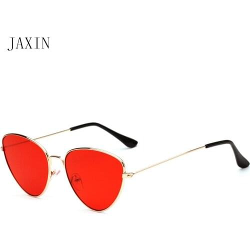JAXIN Fashion Triangle Sunglasses Women personality shield Sunglasses Men brand design trend wild Glasses UV400 oculos feminino