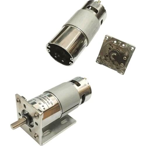 775 DC12V/24V 10/30/55/110/238/360/630/950RPM DC Geared Motor High Power High Torque Forward and Reverse Speed Control Motor