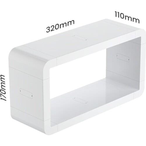 Kitchen Organizer Bathroom Wall Waterproof Cosmetic Rack Storage Bedroom Shelf Tray Kitchen Living Room Strong Sticky Pad Shelf