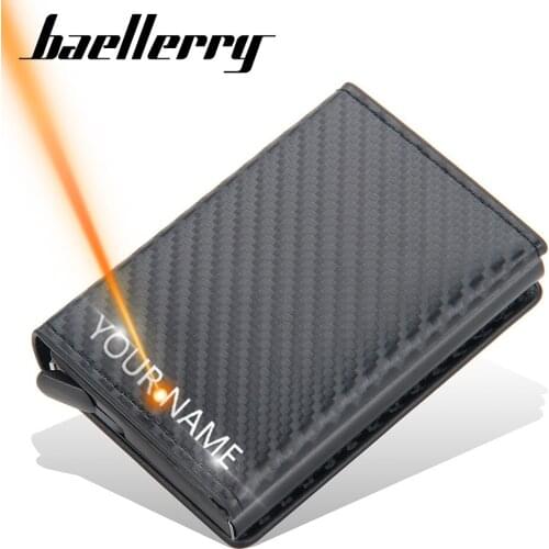 2021 New Mini Men Wallets Customized Card Wallet PU Leather Thin Card Holder Quality Male Card Purse Men Wallets Carteria