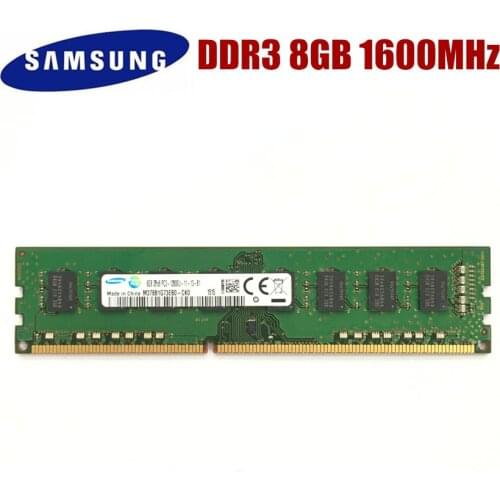 Samsung 2GB 4GB 8GB DDR3 PC3 PC3L 8500U 10600U 12800U DDR3 2G 4G 8G 1066 1333 1600 MHZ Desktop RAM Desktop memory
