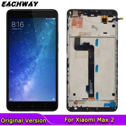 New 6.44" LCD for Xiaomi Mi Max LCD Display Touch Screen Digitizer Replacement Parts For Xiaomi Mi Pro MI Max 2 LCD With Frame