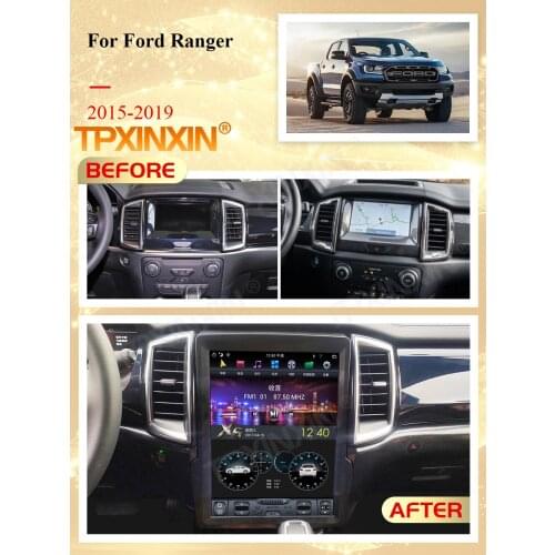 PX6 128G Carplay Android 9 Tesla Multimedia Stereo For Ford Ranger 2015 2016 2017 2018 2019 CAR GPS Navi Viedo Player Head Unit