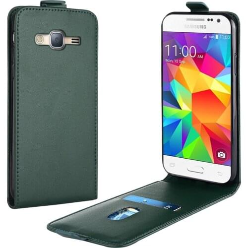 Flip Up and Down Leather Case for Samsung Galaxy J3 2016 Case J320F SM-320F Vertical Cover for Galaxy J3 2016 Case Phone Bag