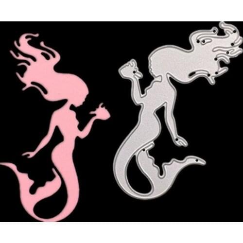 Cutting Dies Diy Paper Art Embossed Carbon Steel Knife Model Mermaid Knife Model D029